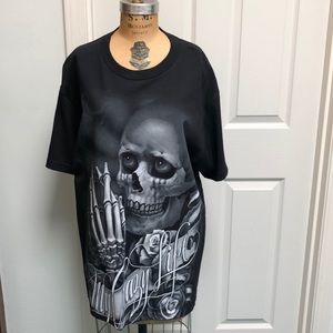 OGABEL Tee “My Crazy Life” NWT Black
